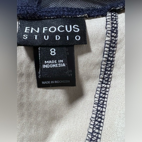 Enfocus Studio Elegant Dress Fit Blue Women’s Size 8 - Picture 7 of 14